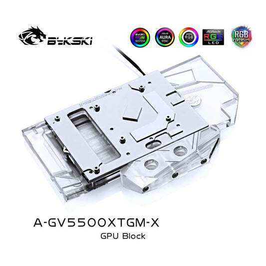 Bykski GPU Water Cooling Block For Gigabyte RX5500XT GAMING OC 8G, Computer Component Heat | Water Cooling Block