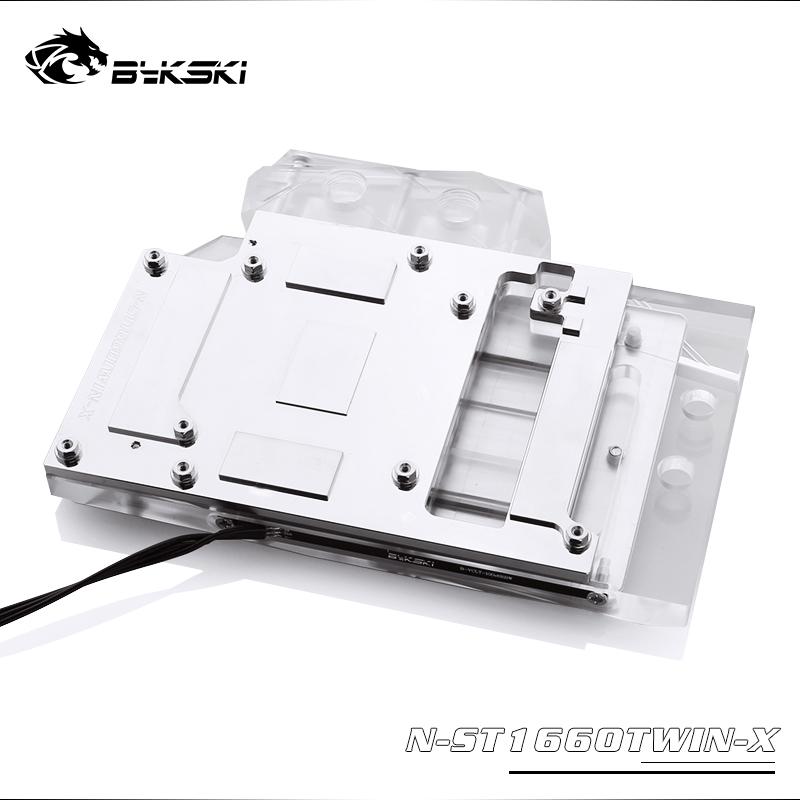 Bykski Full Cover Graphics Card Water Cooling Block, For Zotac Gaming GTX 1660 Twin Fan / RTX 2060 Super HA, N-ST1660TWIN-X