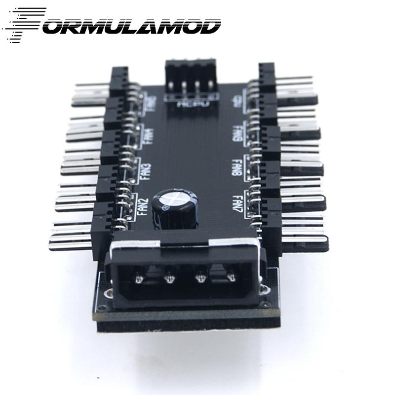 FormulaMod Fm-PWMHub-4N 2510-4P Hub Sata/D-typ4Pin Interface For Fans/Pumps PWM And Power