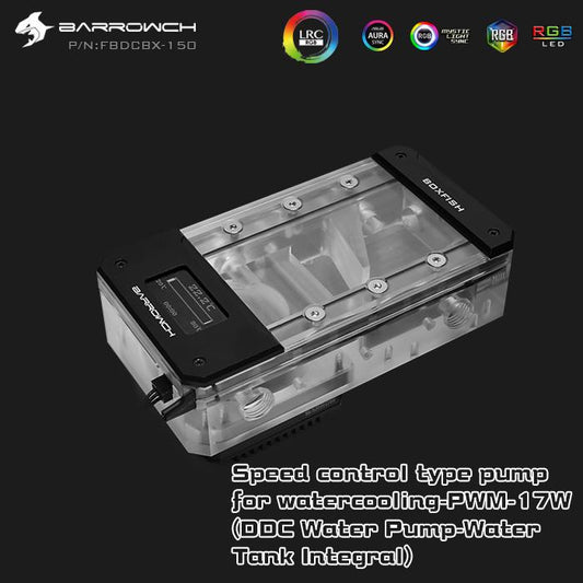 Barrow ch FBDCBX, Digital Display PWM 17W Pump With Reservoir Combinations, Box Fish DDC Series, | Pump Reservoir Combo