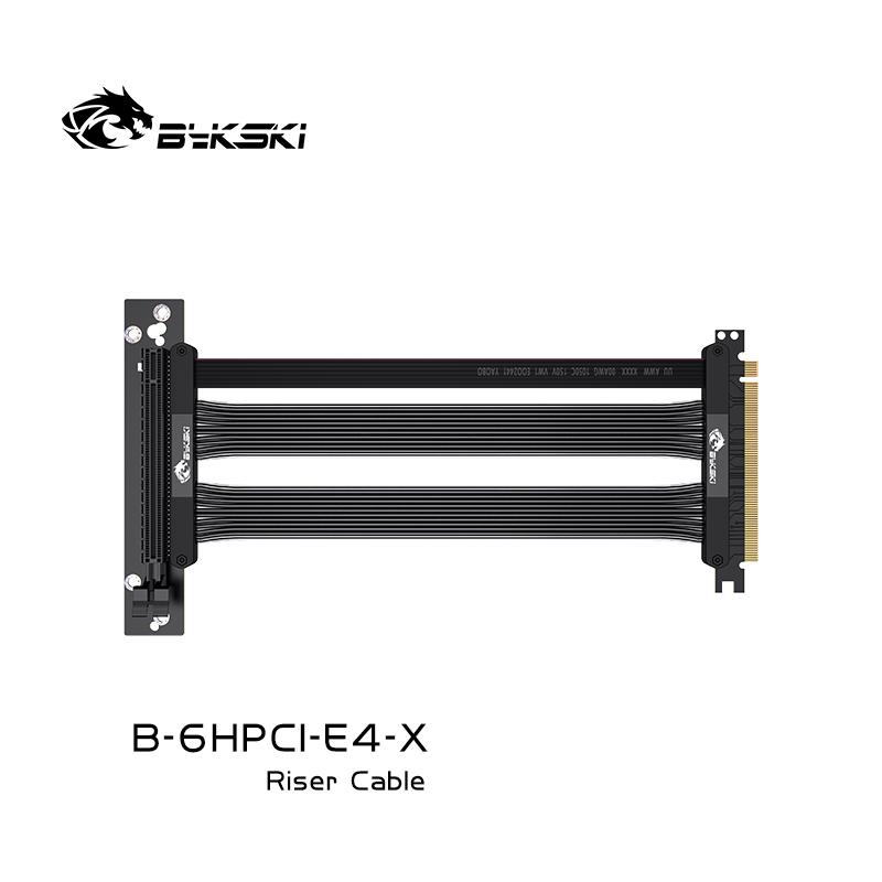 Câble d'extension PCI Bykski B-6HPCI-E4-X, pour l'installation verticale de la carte graphique, carte mère vers GPU, PCIE4.0X16 pleine vitesse