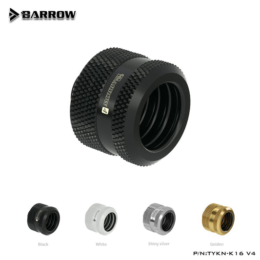 Barrow OD16mm Hard Tube Fittings, G1/4 Adapters For OD16mm Hard Tubes, TYKN-K16 V4