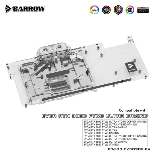 FormulaMod Barrow RTX 3090 full-cover GPU waterblock — silent AI revival for used cards (view 2)