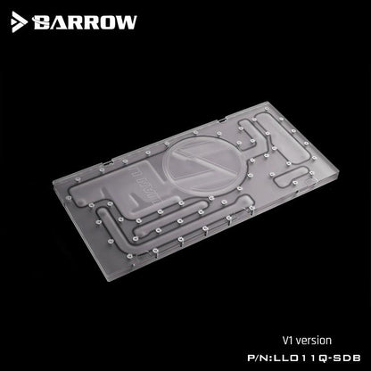 Barrow Front Waterway Boards For Lian Li PC-O11 Dynamic Case, For Intel CPU Water Block & Single GPU Building, LLO11Q-SDB V1