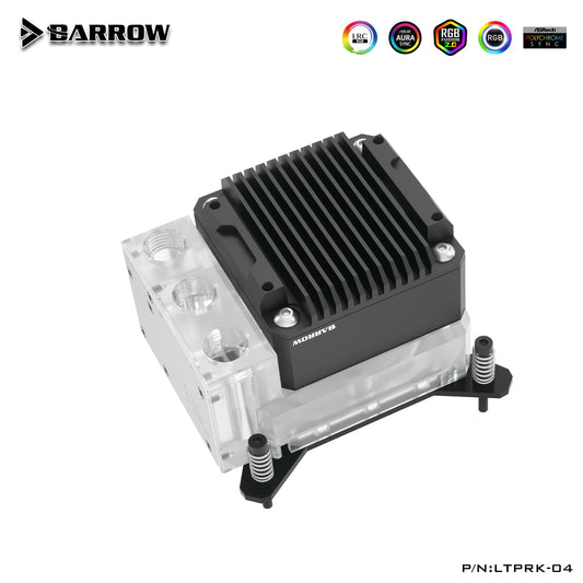 Barrow CPU Block Pump Integrated combo,For Intel/AMD, 17W PWM Intelligent Pump, OLED Digital | Liquid Cooling Block