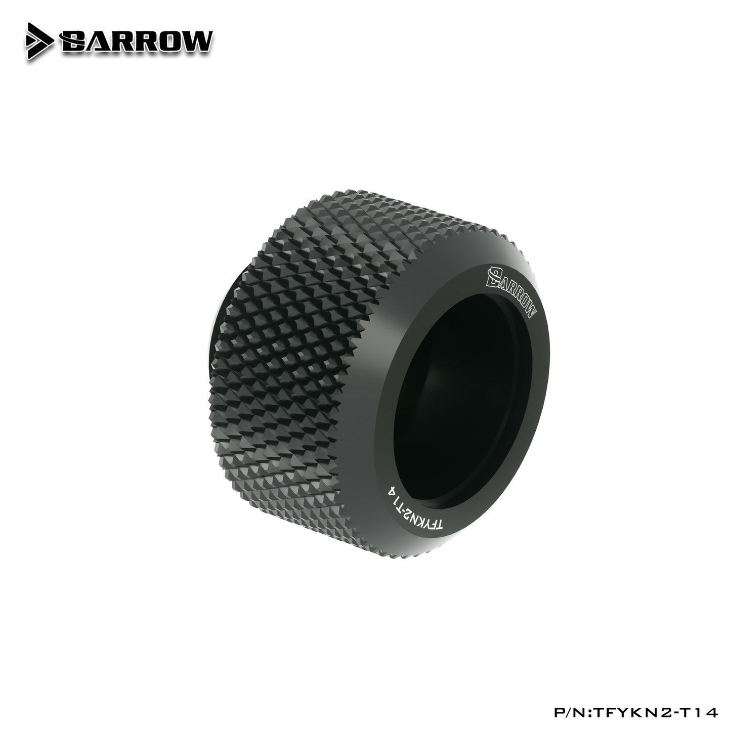 Barrow OD14mm Hard Tube Fittings, Choice Series Enhanced Anti-off Rubber Ring, For OD14mm Hard Tubes, TFYKN2-T14