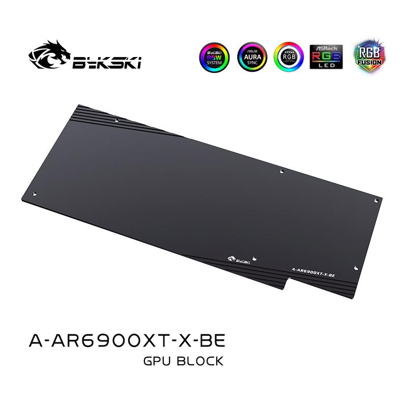 Bykski A-AR6900XT-X bloc de refroidissement par eau GPU pour Asrock RX 6900XT/6800XT Phantom Gaming D, système de refroidissement liquide de carte graphique
