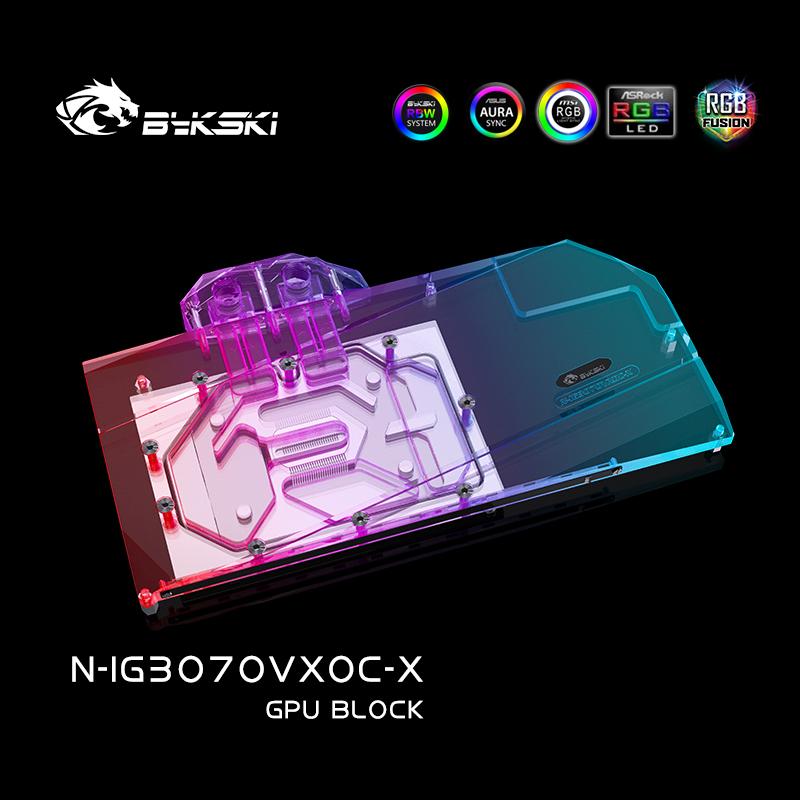 FormulaMod Bykski RTX 3070Ti full-cover GPU waterblock — silent local AI workload cooling (view 7)
