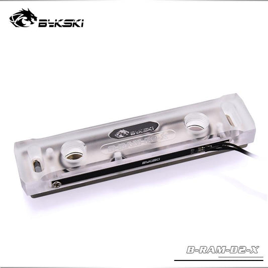 Bykski B-RAM-D2-X / B-RAM-D4-X RBW RGB Ram Water Block Acrylic Cover Support Two Ram Channel and Four | Water Cooling Block
