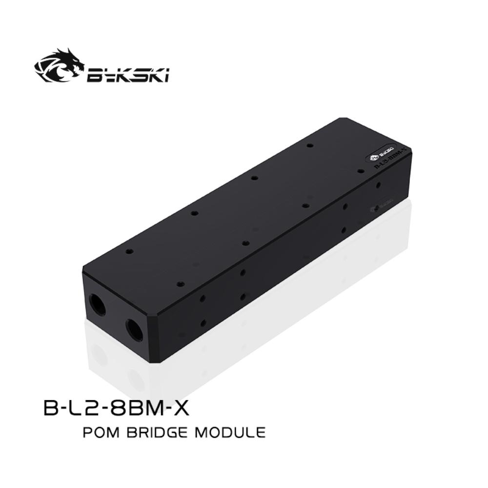 Bykski GPU Terminal Block for Computer Graphics Card Water Cooling Block Bridging Module Adapter POM Connectors, B-L2-8BM-X