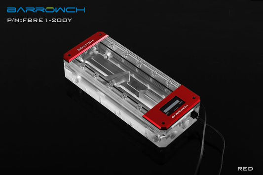 Barrow ch FBRE1-Y, BoxFish Reservoirs , LRC 2.0, Acrylic Square Smart Digital Reservoirs , | PC Water Cooling Accessory