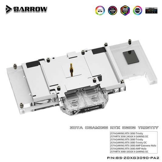 FormulaMod Barrow RTX 3090 full-cover GPU waterblock — silent AI revival for used cards (view 2)