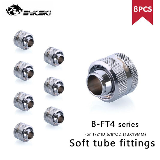 Bykski Adapter Soft Tube Fitting 3/8"ID 10x13mm 10x16mm 1/2"OD 5/8"OD Computer Case Water Cooling | Water Cooling Fitting