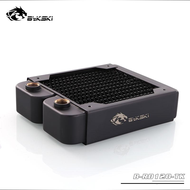 Bykski B-RD120-TK, radiateurs à double rangée de 120 mm, épaisseur de 39 mm, radiateurs de refroidissement par eau standard, adaptés aux ventilateurs de 120 x 120 mm