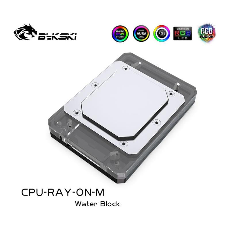 Bloc d'eau CPU à affichage numérique de la température Bykski pour Inter AMD, surveillance intelligente de la température CPU-FIRE-ON-I / CPU-RAY-ON-M
