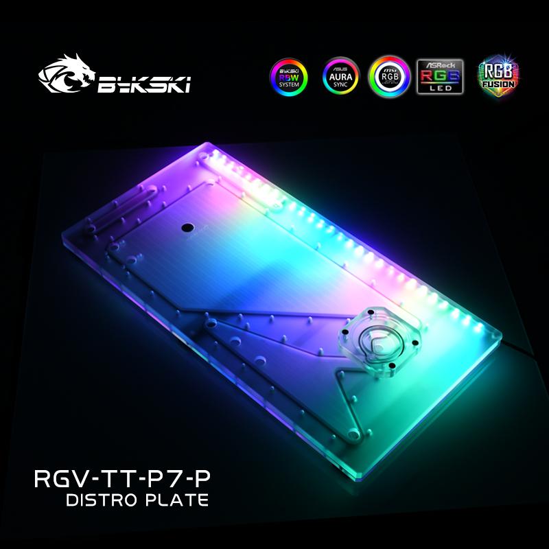Kit de refroidissement par eau Bykski pour boîtier Thermaltake Core P7 TG, pour bloc d'eau CPU Intel et bâtiment GPU unique, RGV-TT-P7-P