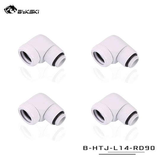 Bykski Hard Tube Fitting With 90 Degree Rotary Bykski G1/4" 90° Rotatable Water Cooling Adapter For | Water Cooling Fitting