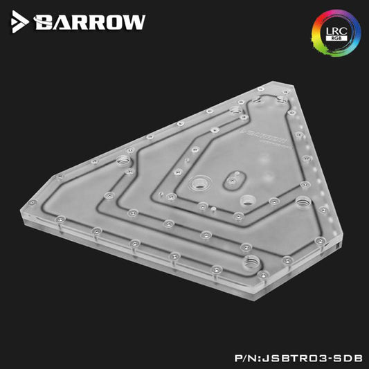 Barrow JSBTR03-SDB Waterway Boards For JONSBO TR03 Case Aurora For Intel CPU Water Block & Single GPU | Liquid Cooling Block