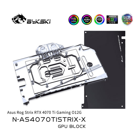 FormulaMod Bykski RTX 4070 Ti full-cover GPU waterblock — silent local LLM workload cooling