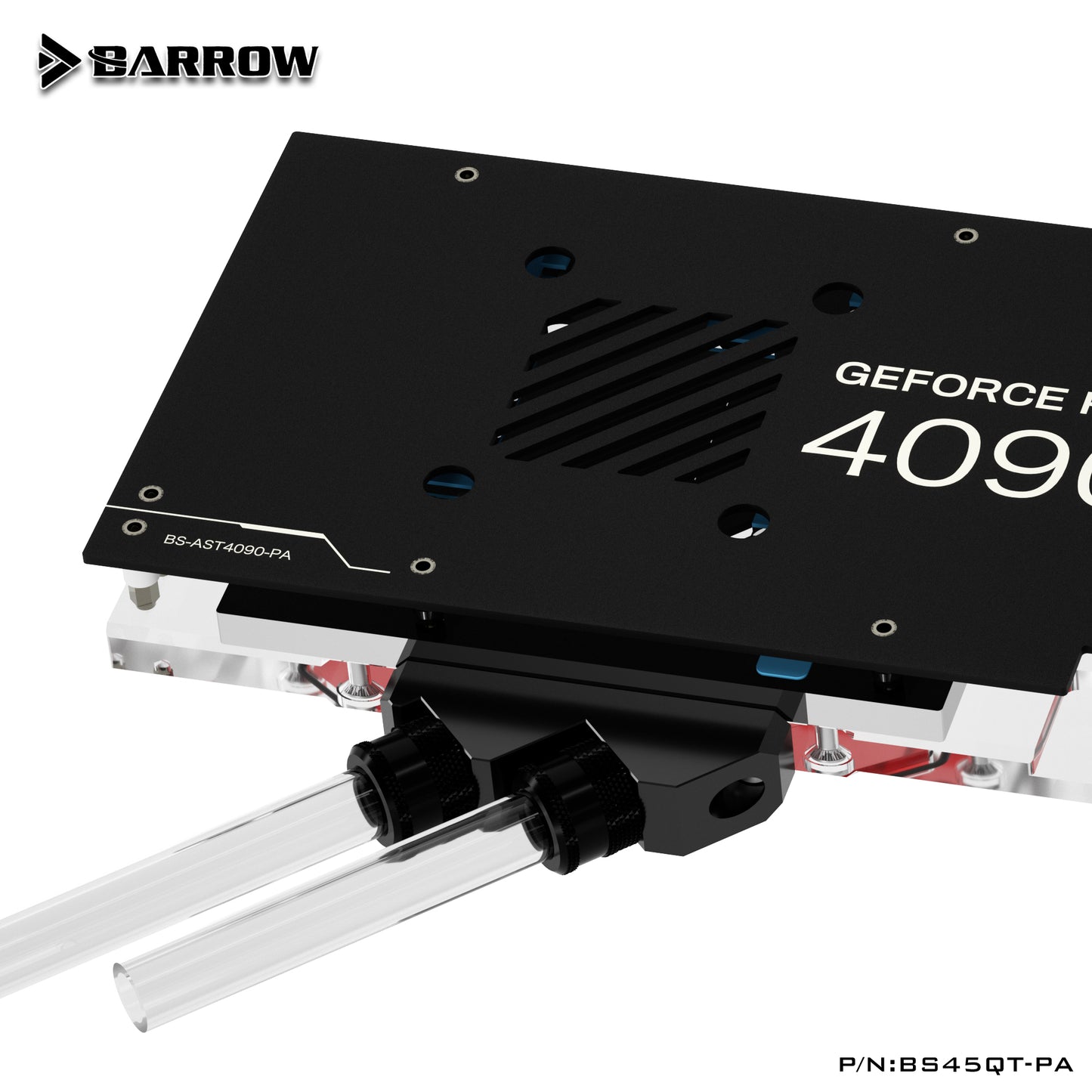 Barrow 45 Degree GPU Block Bridge Module, G1/4" Port Refit Adapter Bridge For Barrow's Graphics Card Water Cooling Block Cooler, BS45QT-PA