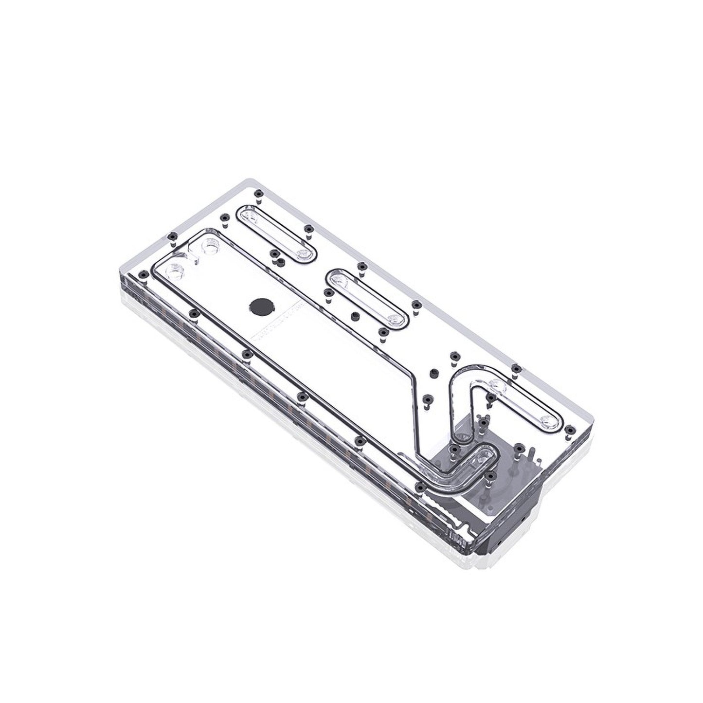 Bykski Distro Plate For Asus Rog Strix Helios Case, Acrylic Waterway Board Combo DDC Pump, 5V A-RGB, RGV-AS-STRIXHS-P-V2