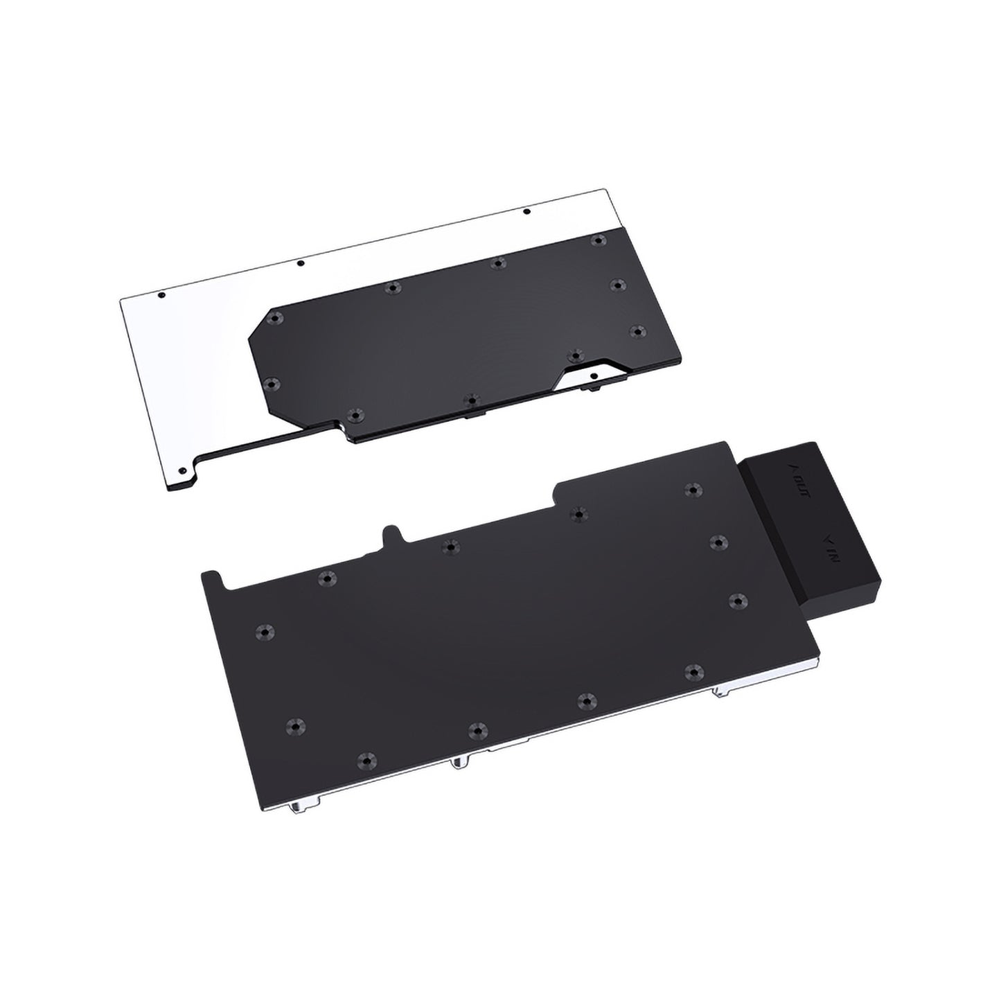 Bykski GPU Block With Active Waterway Backplane Cooler For Leadtek RTXA6000 / NVIDIA Tesla A40 48G, High Heat Resistance Material POM + Full Metal Construction, Full Cover GPU Water Cooling Cooler Radiator Block, N-RTXA6000-TC-V2