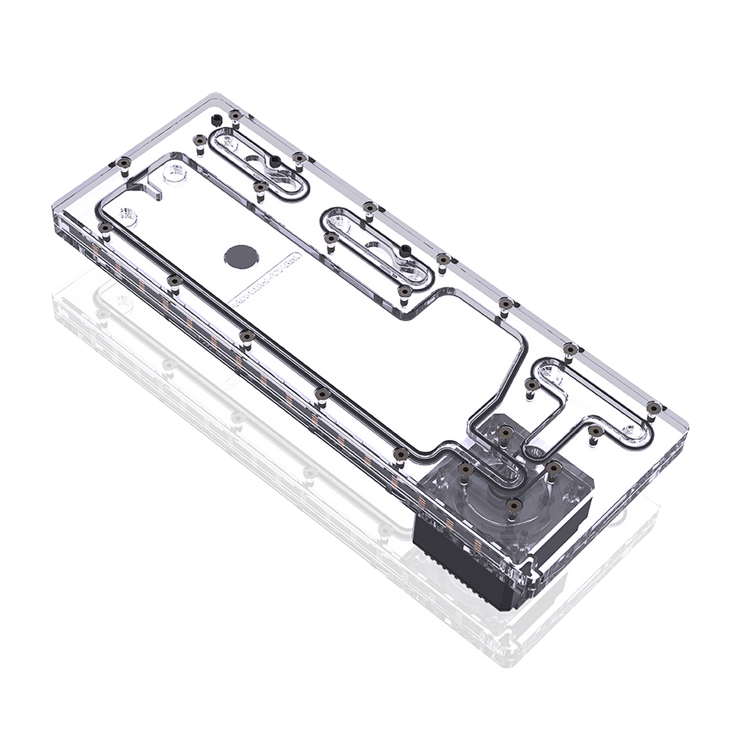 Bykski Distro Plate For Thermaltake A500 TG Case, Acrylic Waterway Board Combo DDC Pump, 5V A-RGB, RGV-TT-A500-TG-P