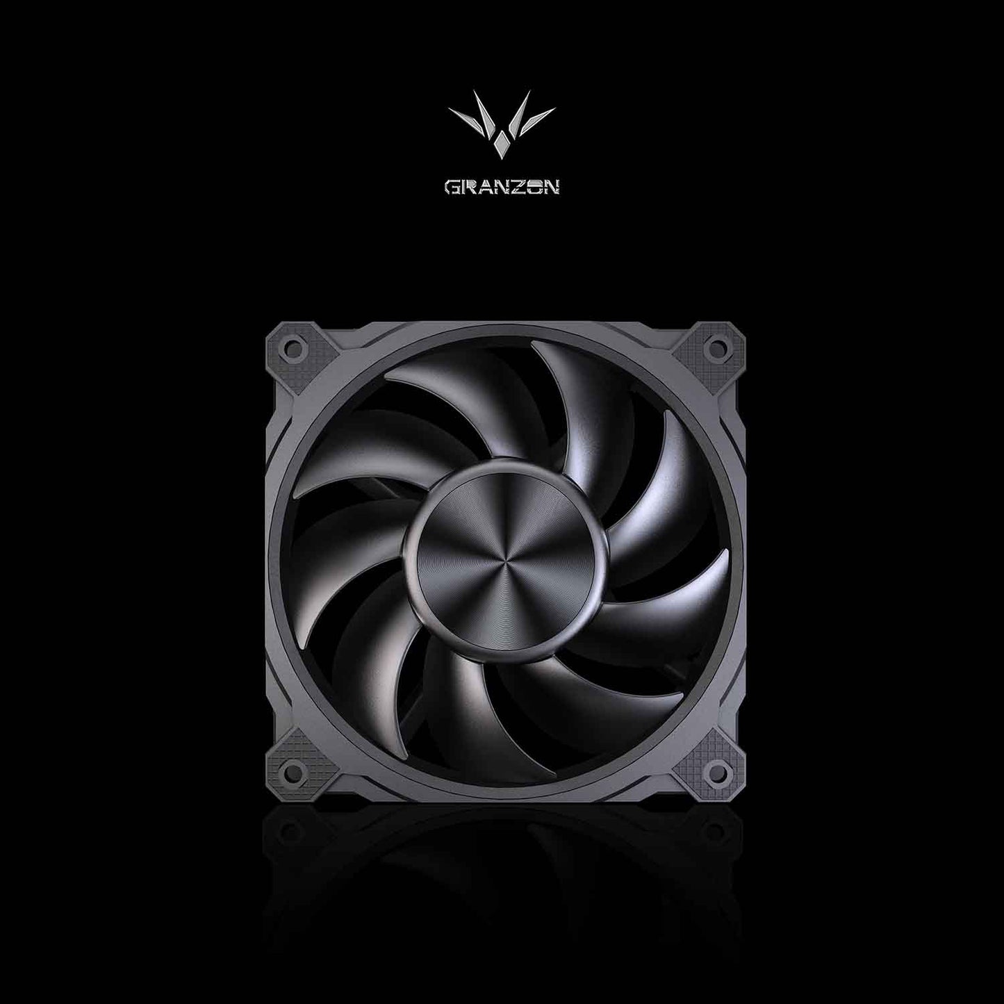 Granzon High Air Volume PWM Cooling Fan, 3000 RPM Double Ball Bearing, Water Cooling Case/Radiator Supercharged 120mm Cooler, GI120
