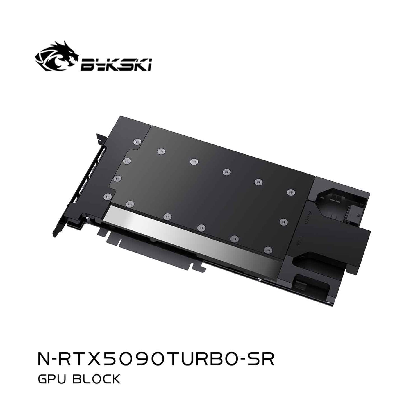 Bykski GPU Block For NVIDIA GeForce RTX5090 , High Heat Resistance Material POM + Full Metal Construction, Full Cover GPU Water Cooling Cooler Radiator Block N-RTX5090TURBO-SR