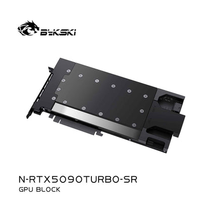 Bykski GPU Block For NVIDIA GeForce RTX5090 , High Heat Resistance Material POM + Full Metal Construction, Full Cover GPU Water Cooling Cooler Radiator Block N-RTX5090TURBO-SR