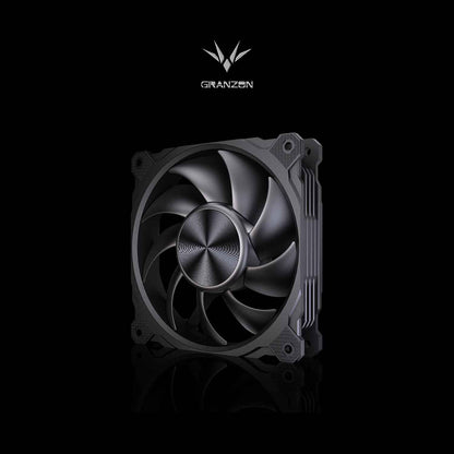 Granzon High Air Volume PWM Cooling Fan, 3000 RPM Double Ball Bearing, Water Cooling Case/Radiator Supercharged 120mm Cooler, GI120
