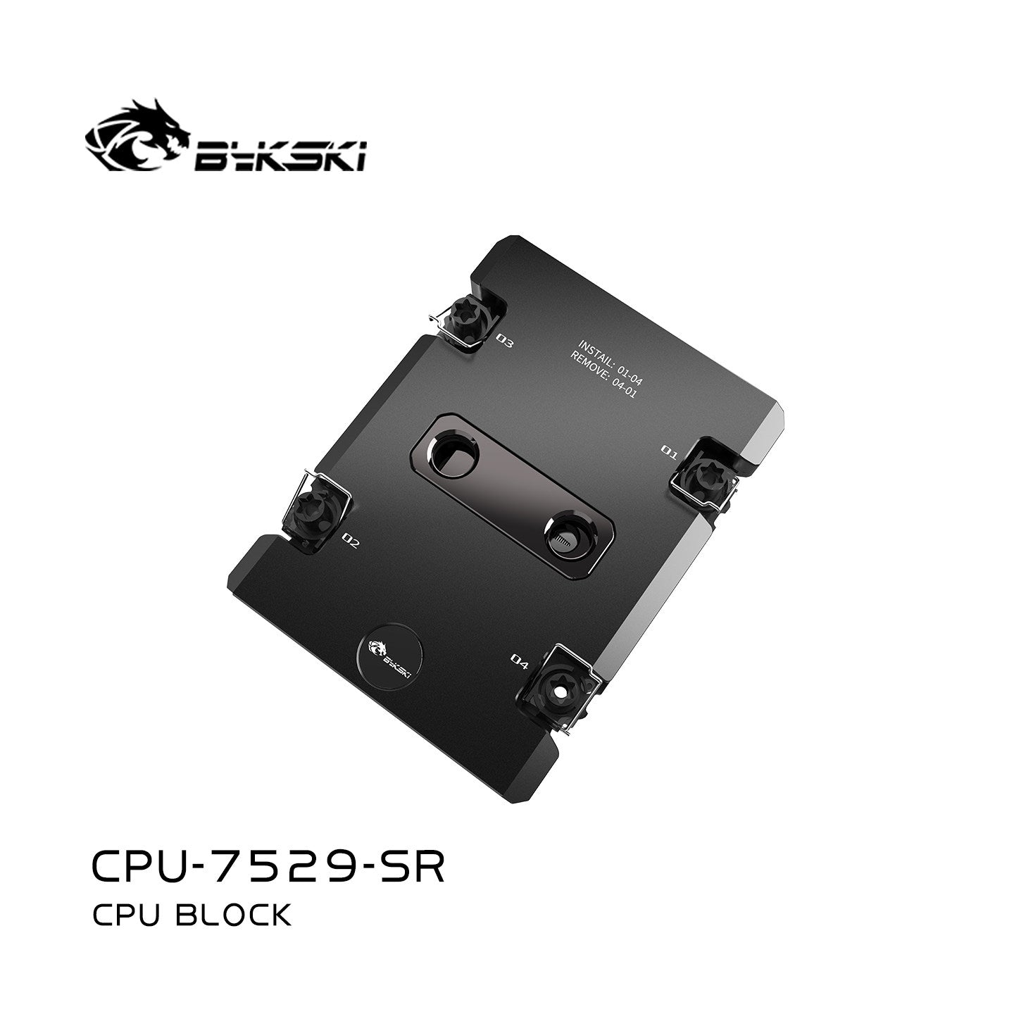 Bykski CPU block for Intel LGA7529,AI Workstation Liquid Cooling Cooler, CPU-7529-SR