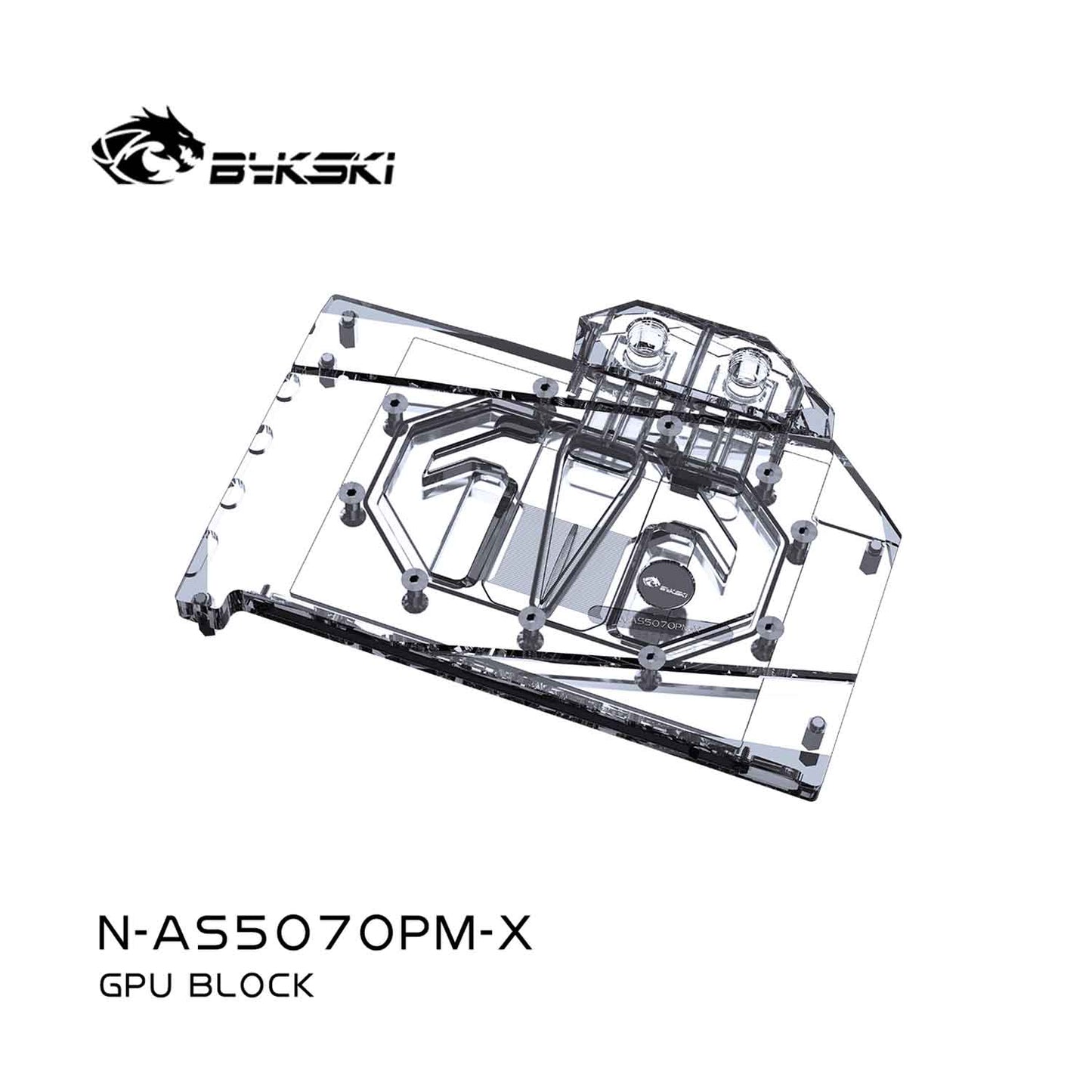 Bykski GPU Water Block For ASUS Prime GeForce RTX™ 5070 , Full Cover With Backplate PC Water Cooling Cooler, N-AS5070PM-X