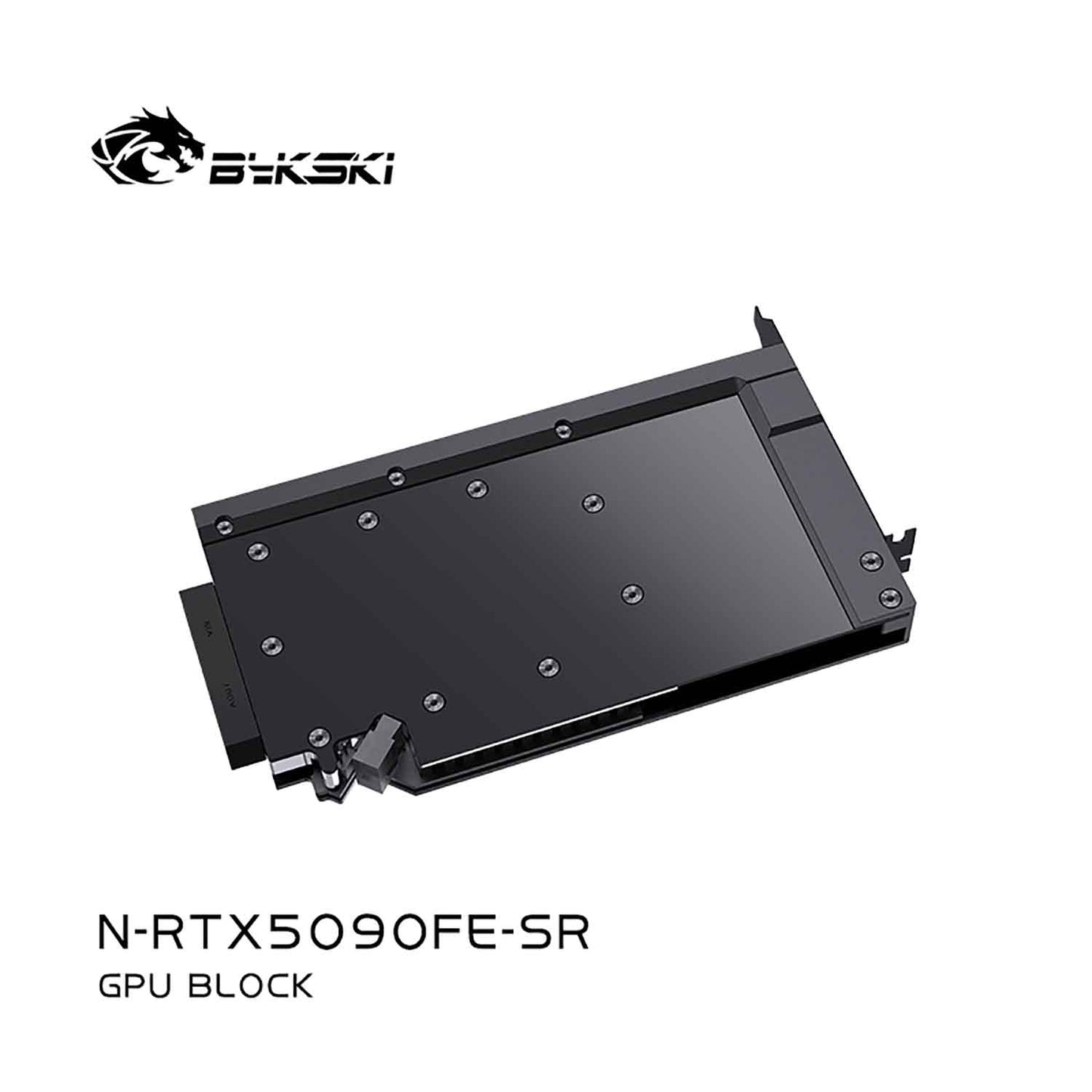 Bykski GPU Block For NVIDlA GeForce RTX 5090, High Heat Resistance Material POM + Full Metal Construction, Full Cover GPU Water Cooling Cooler Radiator Block N-RTX5090FE-SR