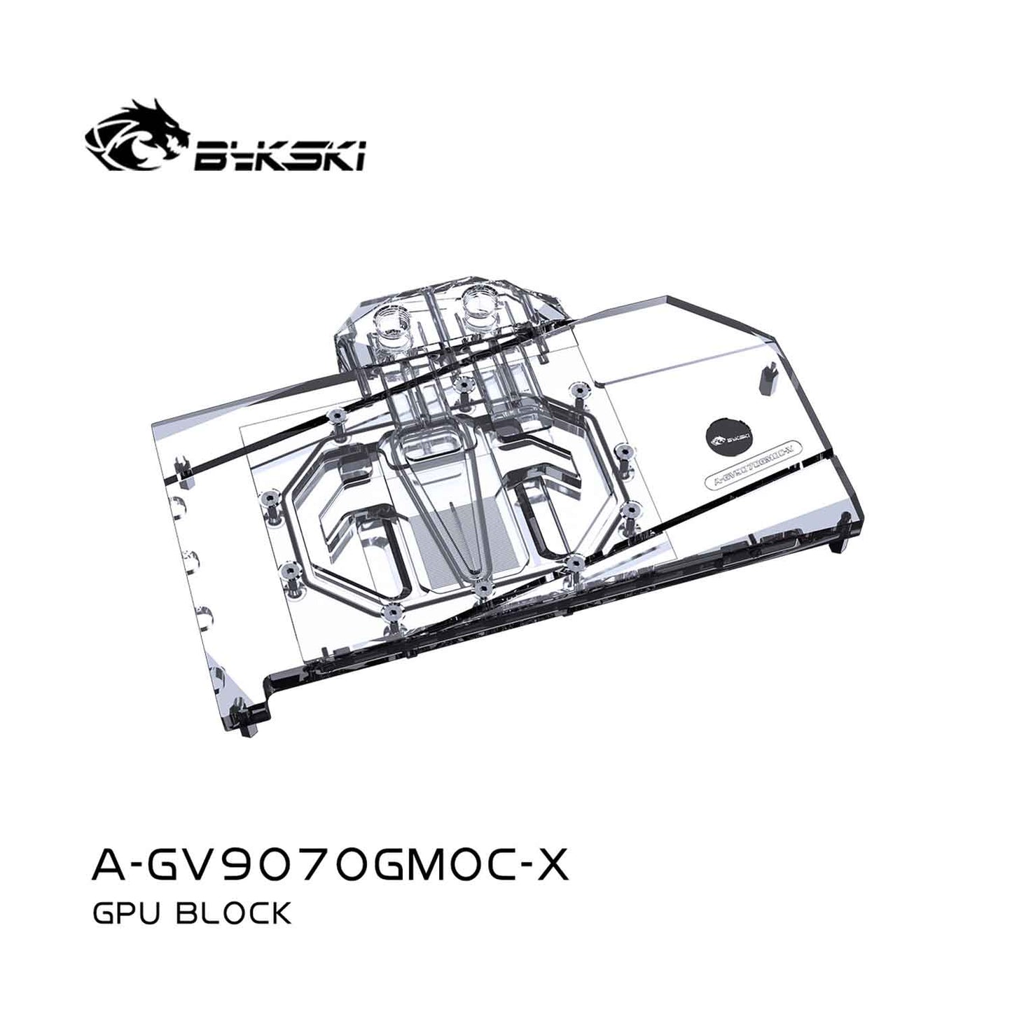 Bykski GPU Water Block For GIGABYTE Sapphire Radeon RX 9070 , Full Cover With Backplate PC Water Cooling Cooler, A-GV9070GMOC-X