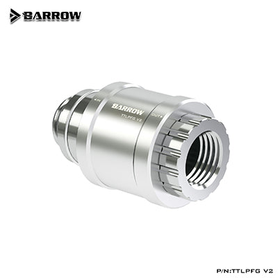 Barrow Male To Female Push Valve, V2 Version G1/4" Valve, Push Handle Fast Switch, Water Cooling Drain Quick Valve, TTLPFG V2