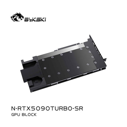 Bykski GPU Block For NVIDIA GeForce RTX5090 , High Heat Resistance Material POM + Full Metal Construction, Full Cover GPU Water Cooling Cooler Radiator Block N-RTX5090TURBO-SR