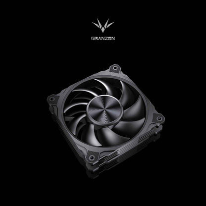 Granzon High Air Volume PWM Cooling Fan, 3000 RPM Double Ball Bearing, Water Cooling Case/Radiator Supercharged 120mm Cooler, GI120