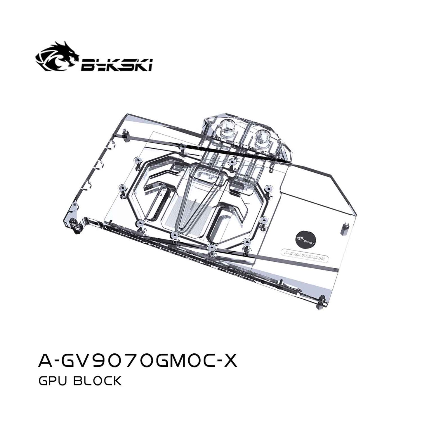 Bykski GPU Water Block For GIGABYTE Sapphire Radeon RX 9070 , Full Cover With Backplate PC Water Cooling Cooler, A-GV9070GMOC-X