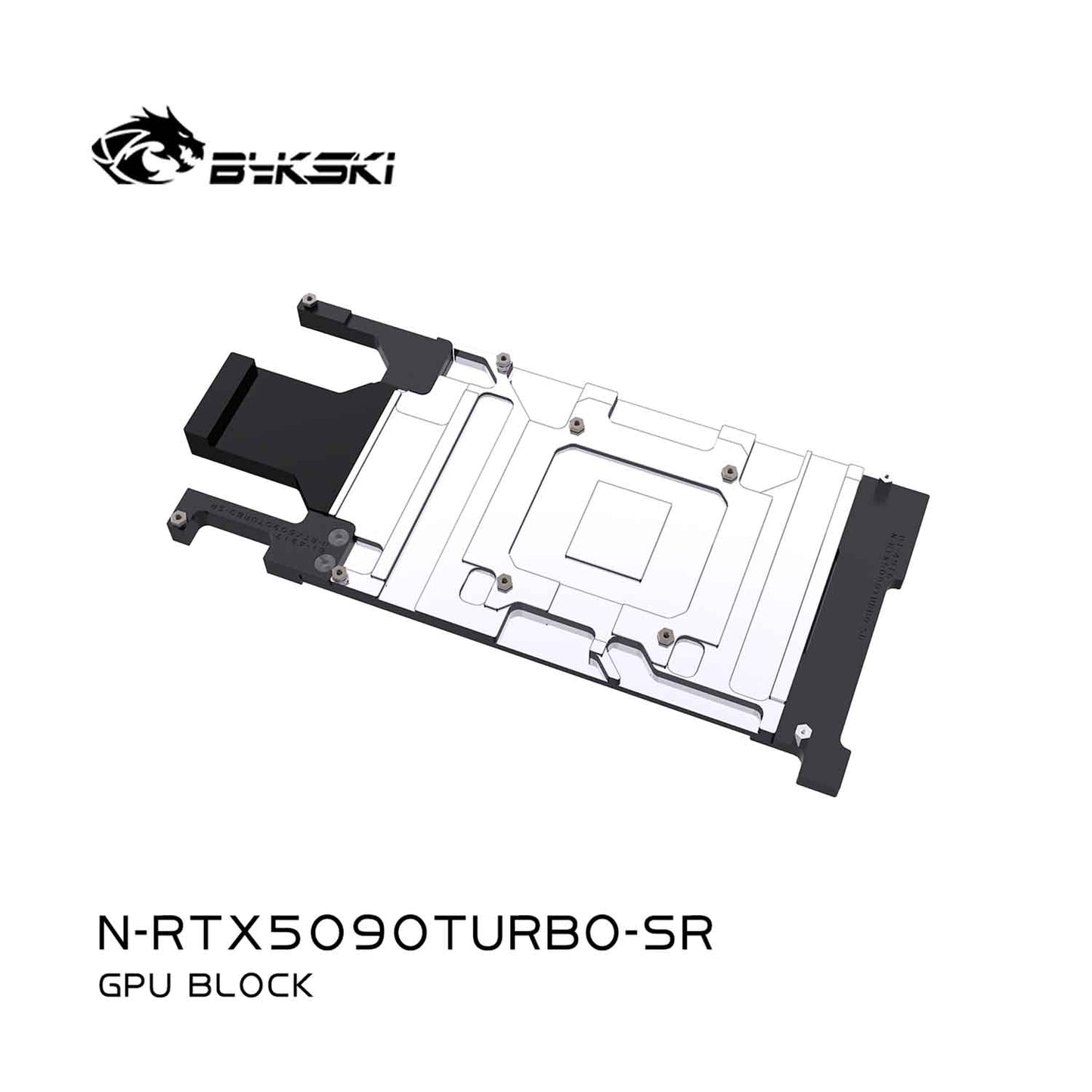 Bykski GPU Block For NVIDIA GeForce RTX5090 , High Heat Resistance Material POM + Full Metal Construction, Full Cover GPU Water Cooling Cooler Radiator Block N-RTX5090TURBO-SR