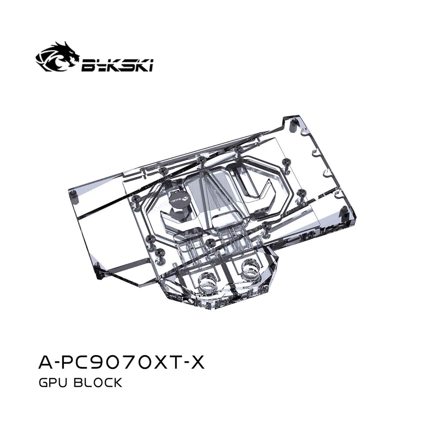 Bykski GPU Water Block For AMD RADEON RX9070 XT , Full Cover With Backplate PC Water Cooling Cooler, A-PC9070XT-X