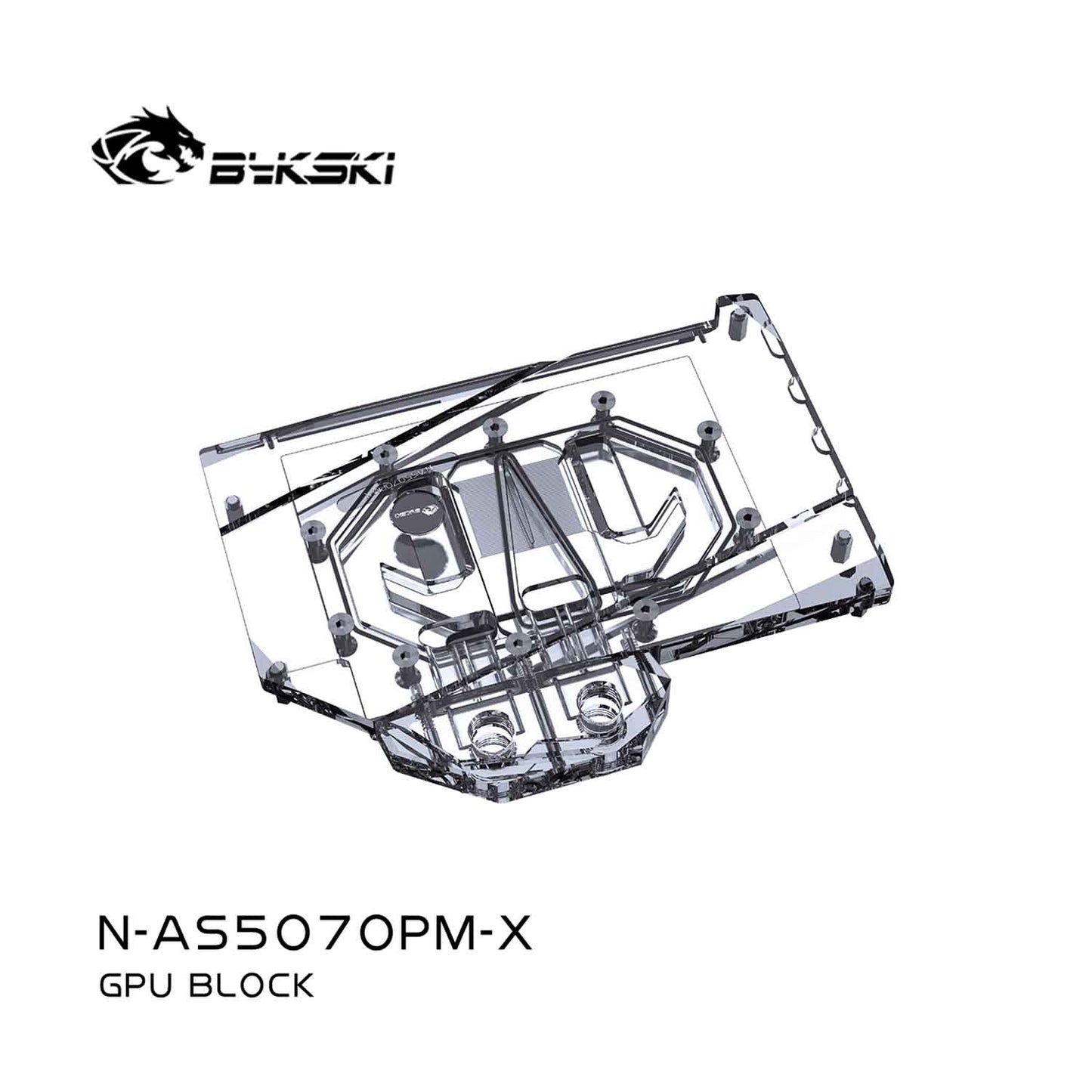 Bykski GPU Water Block For ASUS Prime GeForce RTX™ 5070 , Full Cover With Backplate PC Water Cooling Cooler, N-AS5070PM-X