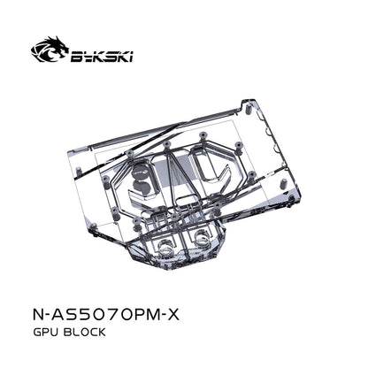 Bykski GPU Water Block For ASUS Prime GeForce RTX™ 5070 , Full Cover With Backplate PC Water Cooling Cooler, N-AS5070PM-X