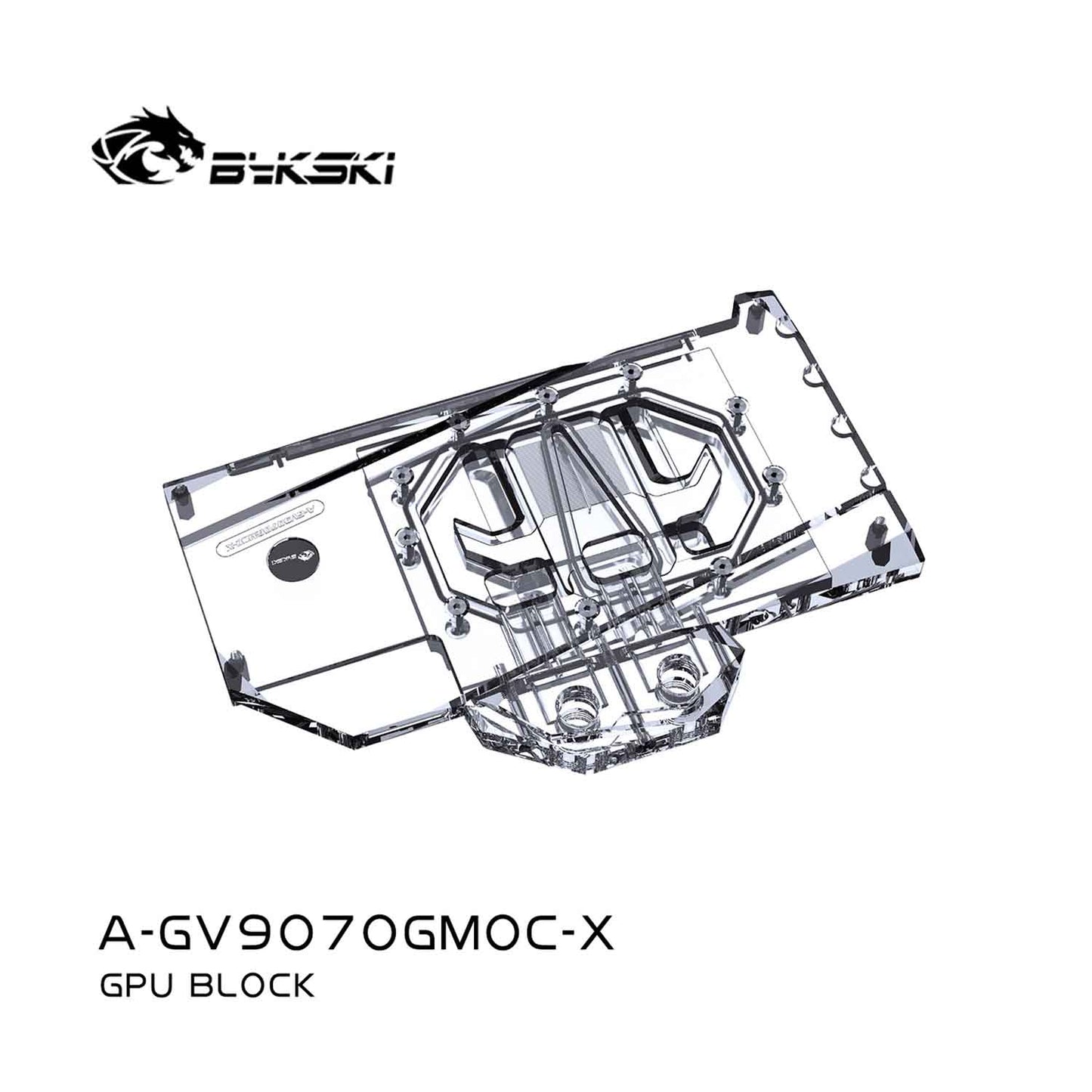 Bykski GPU Water Block For GIGABYTE Sapphire Radeon RX 9070 , Full Cover With Backplate PC Water Cooling Cooler, A-GV9070GMOC-X