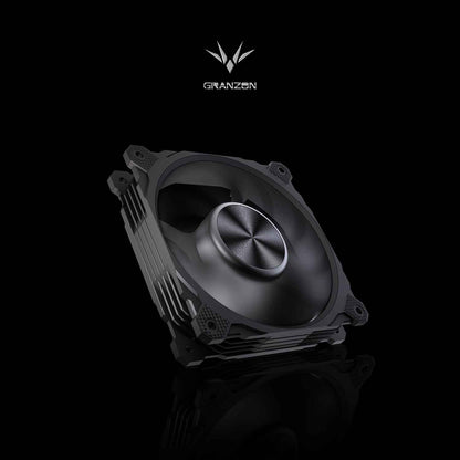 Granzon High Air Volume PWM Cooling Fan, 3000 RPM Double Ball Bearing, Water Cooling Case/Radiator Supercharged 120mm Cooler, GI120