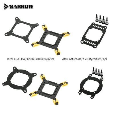 Barrow CPU Block Replacement Bracket For Barrow's Energy(round) / Simple(square) Series CPU Block, | Liquid Cooling Block