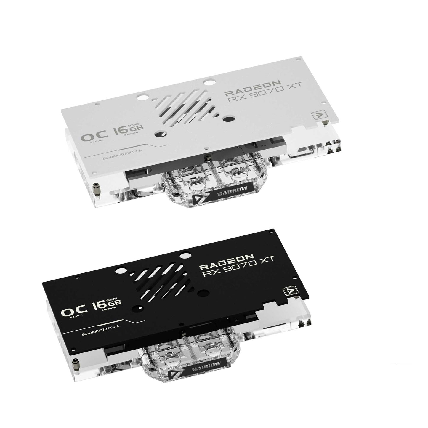 Barrow GPU Water Block For DAK RX 9070XT 16GB Overseas Version Ultra, Full Cover With Backplate PC Water Cooling Cooler,BS-DAK9070XT-PA