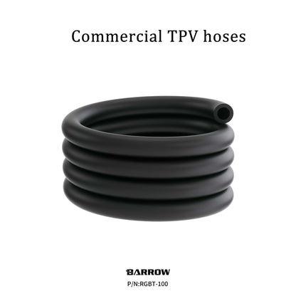 BarrowTPV water pipes are high-temperature resistant, corrosion-resistant, and anti-aging, making them ideal for server water cooling accessories. Quick-connect hoses are available in RGBT-76 style.