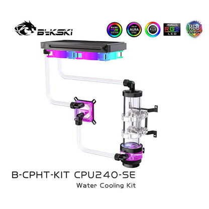 Bykski B-CP-KIT Split-Type Soft/Hard Tube Water Cooling Kit for CPUs and Graphics Cards SE Series, Custom-Made N-TESLA-A100-40G-SR