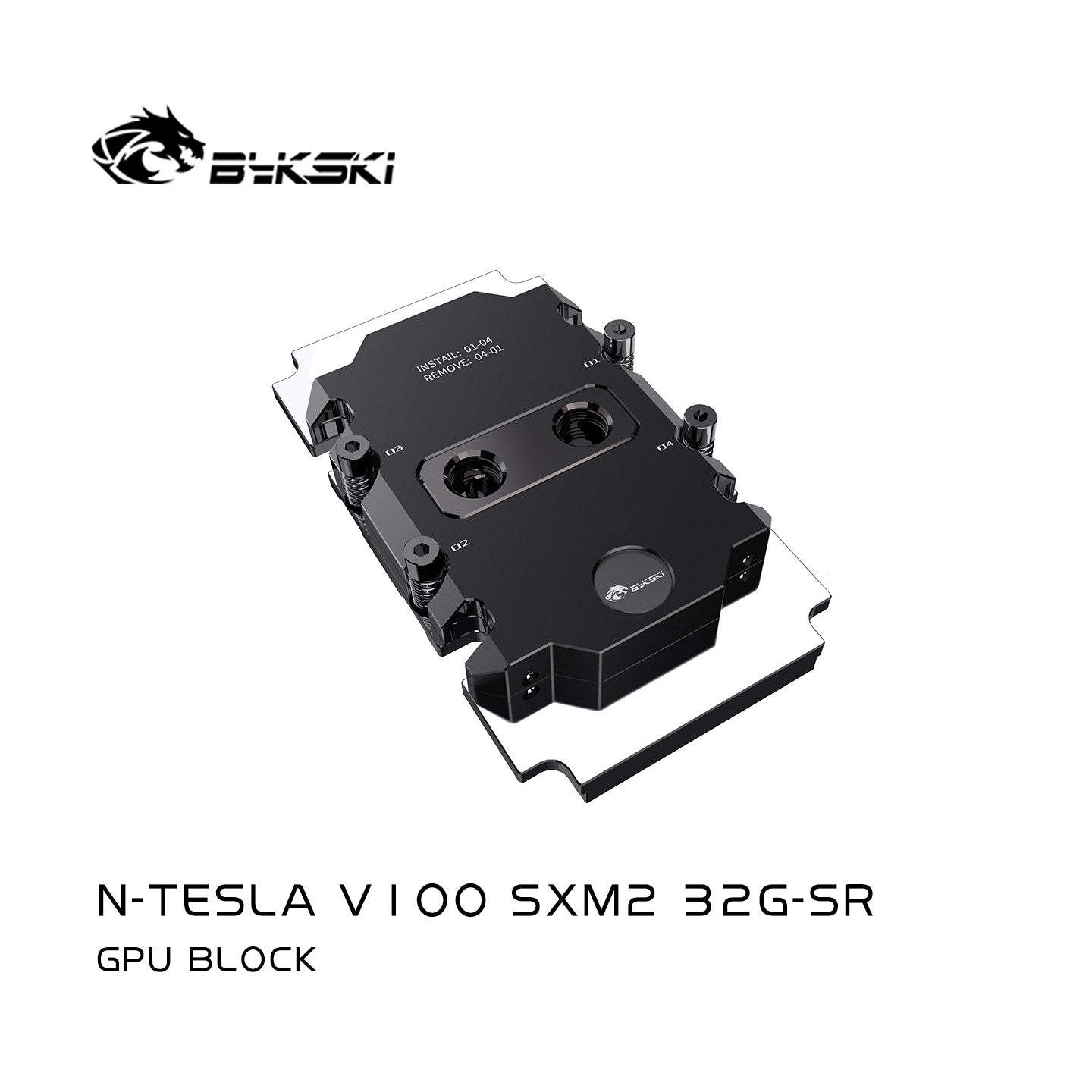 Bykski N-TESLA V100 SXM2 32G-SR Graphics Card Water Block — All-Metal (V100 SXM2)，N-TESLA V100 SXM2 32G-SR